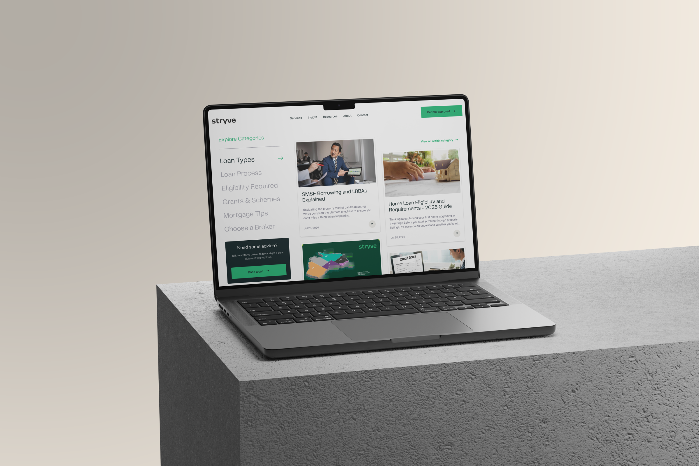 Stryve blog category browser across loan topics